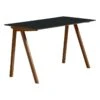 HAY CPH90 Desk, Lacquered Walnut - Dark Grey Lino -Finnishdesignshop HA943827 1539000 CPH 90 Desk L130xW65xH74 dark grey lino top wb lacquer walnut base
