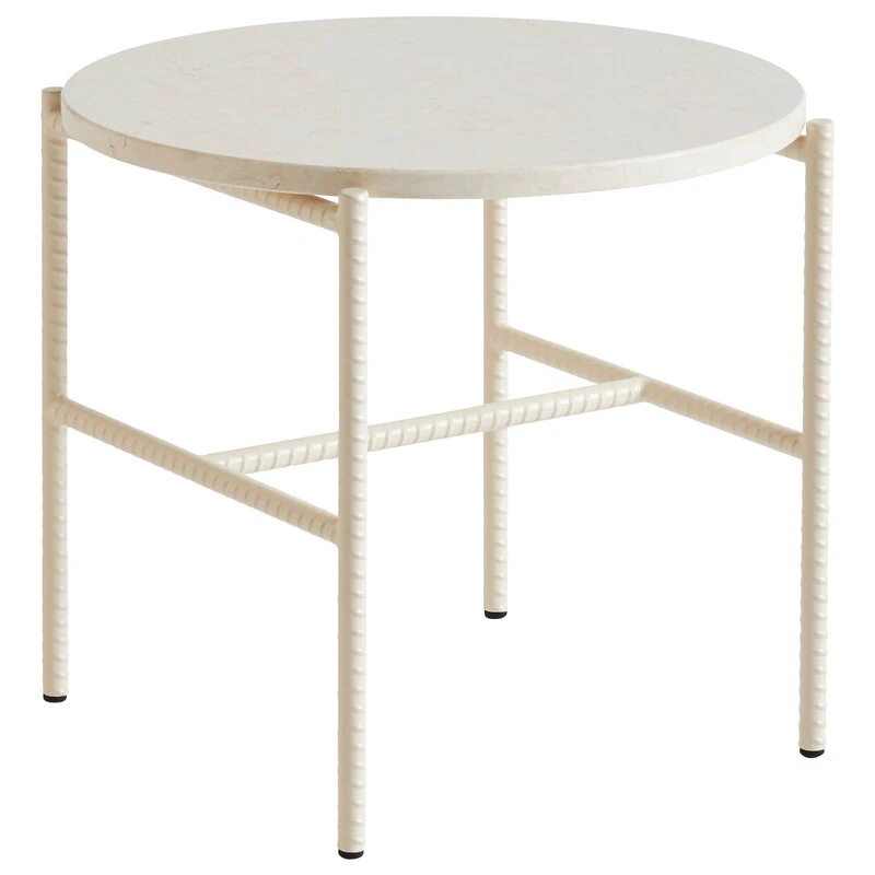 HAY Rebar Side Table, 45 Cm, Alabaster - Beige Marble 3 HAY Rebar Side Table, 45 Cm, Alabaster - Beige Marble