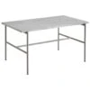 HAY Rebar Coffee Table, 80 X 49 Cm, Fossil Grey - Grey Marble