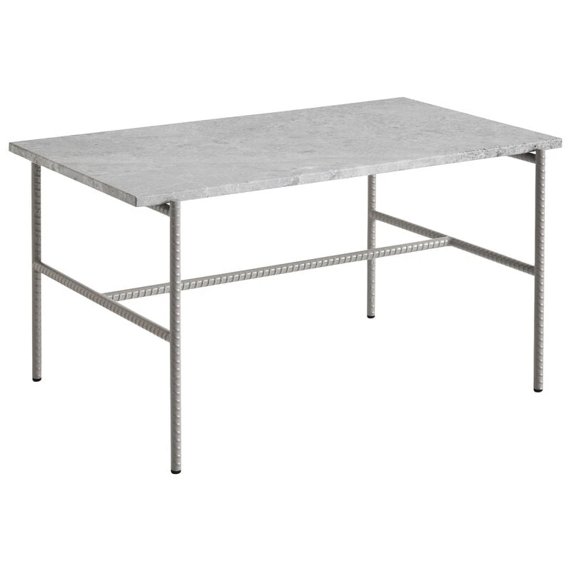 HAY Rebar Coffee Table, 80 X 49 Cm, Fossil Grey - Grey Marble 3 HAY Rebar Coffee Table, 80 X 49 Cm, Fossil Grey - Grey Marble