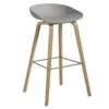 HAY About A Stool AAS32, 75 Cm, Soaped Oak - Grey -Finnishdesignshop HAY AAS32 75 saippua tammi harmaa