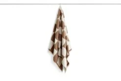 HAY Check Bath Towel, Cappuccino -Finnishdesignshop HAY 541583 Check Bath Towel cappuccino