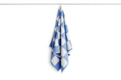 HAY Check Bath Towel, Sky Blue -Finnishdesignshop HAY 541586 Check Bath Towel sky blue