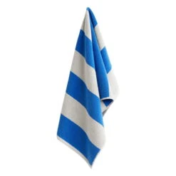 HAY Frotté Stripe Hand Towel, Blue