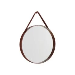 HAY Strap Mirror, No 2, Small, Dark Brown