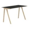 HAY CPH90 Desk, Lacquered Oak - Black Lino -Finnishdesignshop HAY CPH 90 HA257885 2019000 tyopoyta lakattu tammi musta lino KB