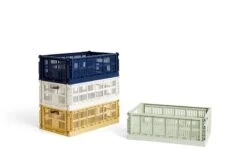 HAY Colour Crate, L, Recycled Plastic, Mint -Finnishdesignshop HAY Colour Crate L 1