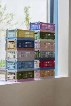 HAY Colour Crate Mix, S, Recycled Plastic, Red -Finnishdesignshop HAY Colour Crate Mix family