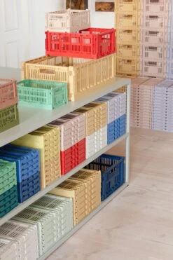 HAY Colour Crate, S, Recycled Plastic, Powder -Finnishdesignshop HAY Colour Crate family 02 14