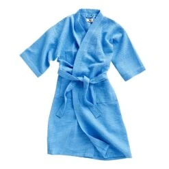 HAY Waffle Bathrobe, One Size, Sky Blue