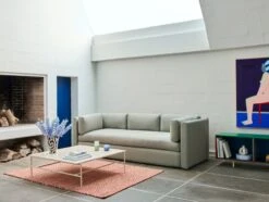 HAY Colour Cabinet, Floor, 120 Cm, Multicolour -Finnishdesignshop Hackney 3 seater Osumi 06 Rebar Coffee Table L80xW84xH33 beige marble tabletop alabaster powder coated steel Braided Rug 140x200 redrole