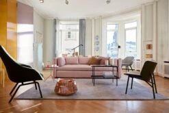 HAY Rebar Side Table, 75 X 44 Cm, Black - Black Marble -Finnishdesignshop Hackney linara 415 Rebar Dapper Christmas HAY House 2018