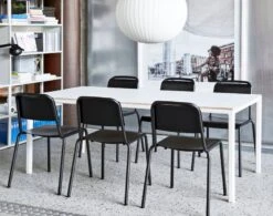 HAY T12 Table, White Laminate 11 HAY T12 Table, White Laminate -Finnishdesignshop Halftime black powder coated steel base black stained oak T12 white New Order Bubble Lamp Ball M