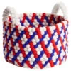 HAY Bead Basket With Handles, 40 Cm, Red Basket Weave -Finnishdesignshop Hay20 Kori3 SM