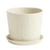 HAY Botanical Family Pot And Saucer, M, Off White -Finnishdesignshop Hay21 botanical3 m SM