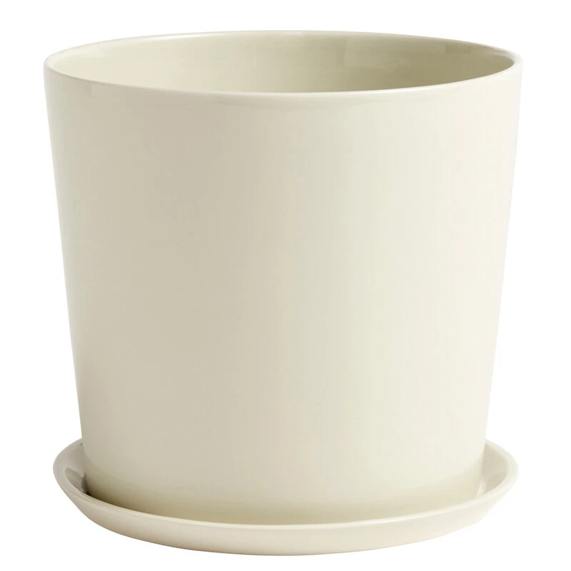 HAY Botanical Family Pot And Saucer, XL, Off White 3 HAY Botanical Family Pot And Saucer, XL, Off White