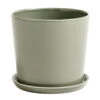 HAY Botanical Family Pot And Saucer, L, Dusty Green -Finnishdesignshop Hay21 botanical l SM