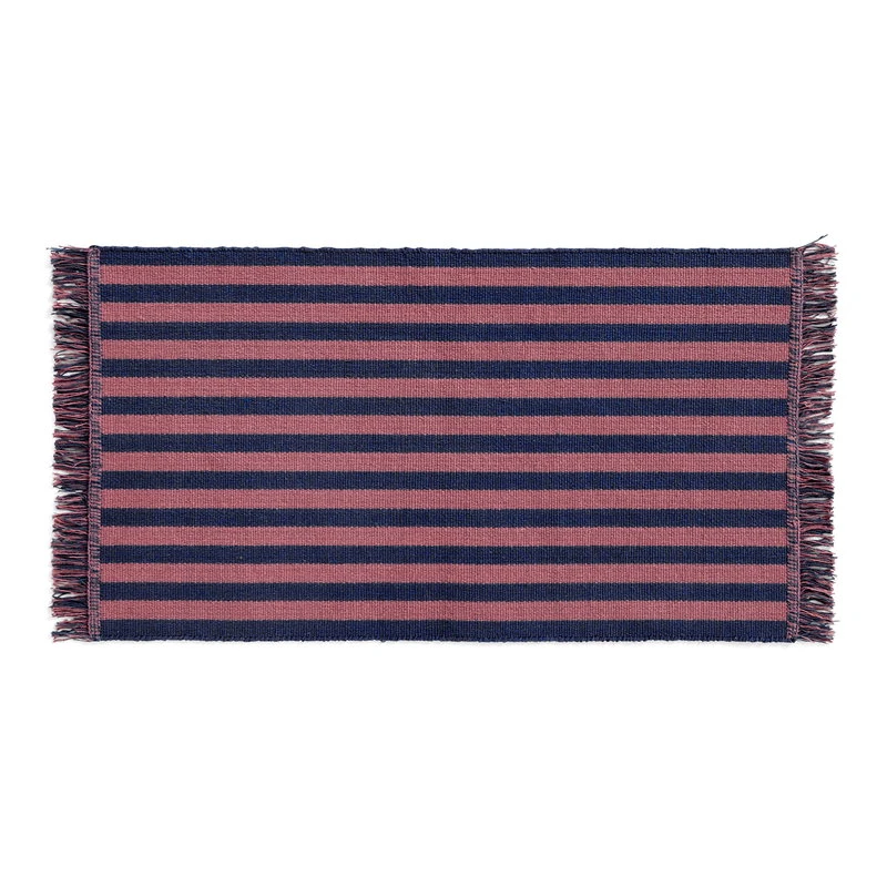 HAY Stripes And Stripes Door Mat, Navy Cacao 3 HAY Stripes And Stripes Door Mat, Navy Cacao