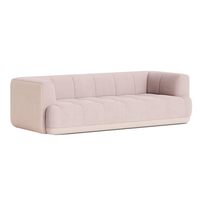 HAY Quilton Duo 3-seater Sofa, Light Pink, Linara 415 - Mode 026 3 HAY Quilton Duo 3-seater Sofa, Light Pink, Linara 415 - Mode 026
