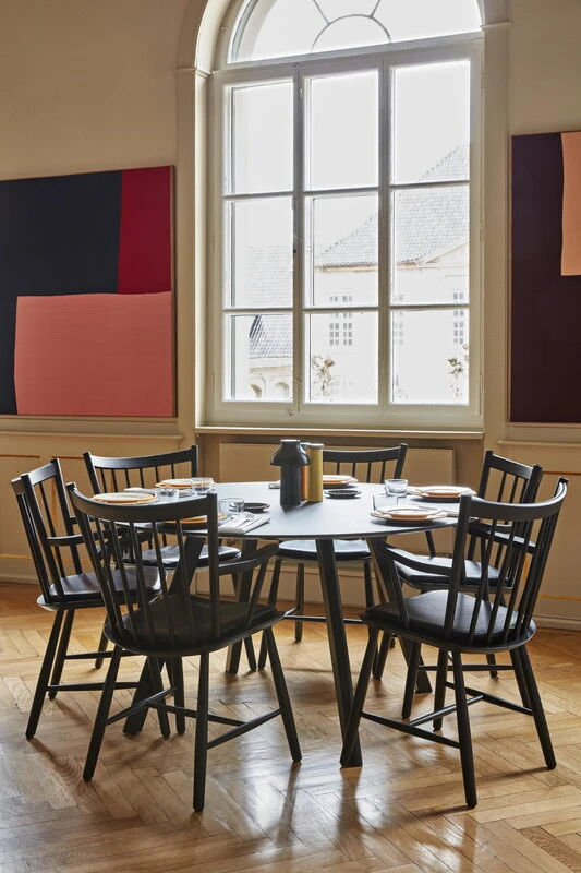 HAY CPH25 Table Round, 140 Cm, Black Oak - Image 3