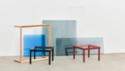 HAY Kofi Table 80 X 80 Cm, Barn Red Lacquered Oak - Reeded Glass 12 HAY Kofi Table 80 X 80 Cm, Barn Red Lacquered Oak - Reeded Glass -Finnishdesignshop Kofi tabletop frame 7