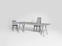HAY Loop Stand Table, 200 Cm, Grey -Finnishdesignshop Loop Stand Table L250 grey catalogue 01