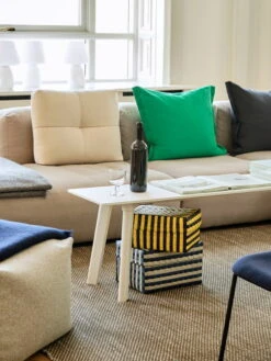 HAY Moiré Kelim Rug, Cinnamon -Finnishdesignshop Mags Soft 3 Seater comb 4 right Metaphore 027 beige stitching Moire Kelim cinnamon CPH Deux 215 Bench L140xW35xH45 pearl white laminate pearl white plywood 01