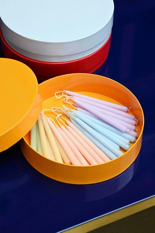 HAY Mini Conical Candles, Set Of 12, Light Blue 3 HAY Mini Conical Candles, Set Of 12, Light Blue - Image 2