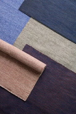 HAY Moiré Kelim Rug, Plum 7 HAY Moiré Kelim Rug, Plum -Finnishdesignshop Moir Kelim 140x200 blue cinnamon dusk olive plum 3