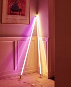 HAY Neon Tube LED Slim, 120 Cm, Pink -Finnishdesignshop Neon Tube LED pink warm white