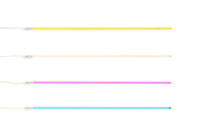 HAY Neon Tube LED Slim, 120 Cm, Yellow 4 HAY Neon Tube LED Slim, 120 Cm, Yellow - Image 2