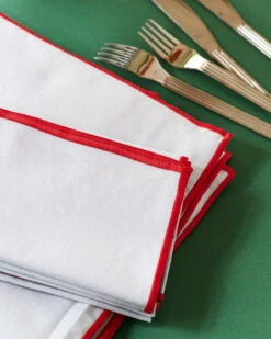 HAY Outline Napkins, Set Of 4, Light Blue -Finnishdesignshop Outline Napkins Set of 4 light blue