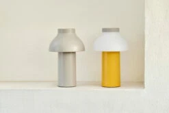 HAY PC Portable Table Lamp, Soft Yellow -Finnishdesignshop PC Portable cool grey soft yellowrole