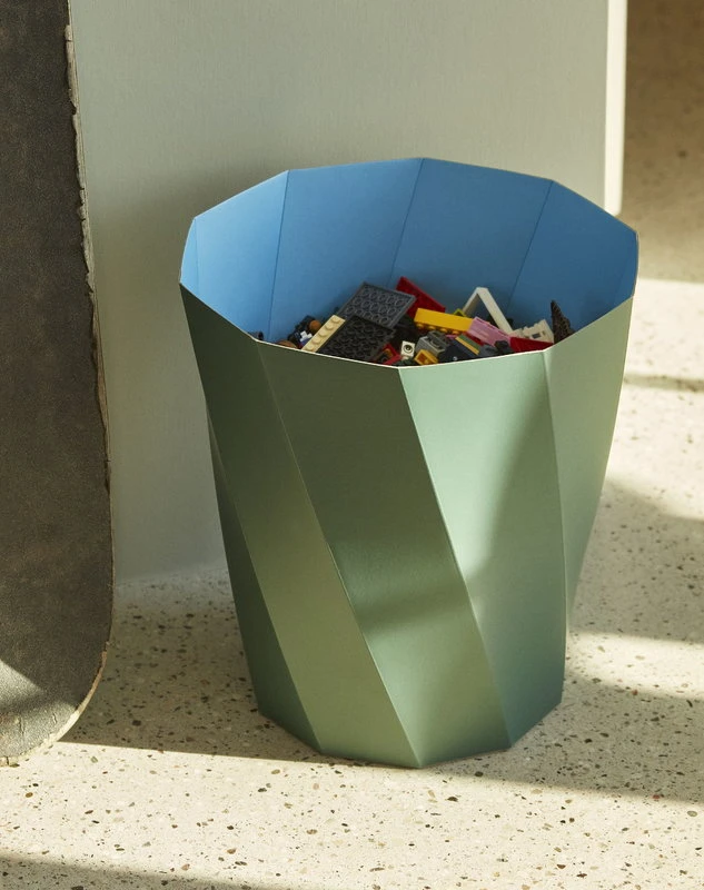 HAY Paper Paper Bin, Dark Green 5 HAY Paper Paper Bin, Dark Green - Image 3