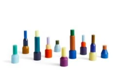 HAY Pillar Candle, S, Electric Blue -Finnishdesignshop Pillar Candle Family 08 5