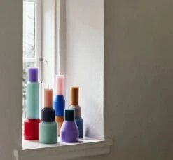 HAY Pillar Candle, S, Lavender -Finnishdesignshop Pillar Candle family 02