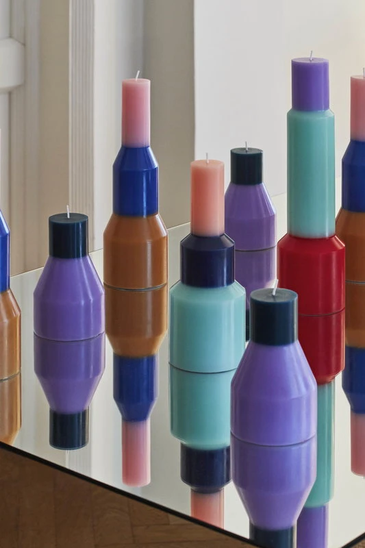 HAY Pillar Candle, XL, Red 6 HAY Pillar Candle, XL, Red - Image 4