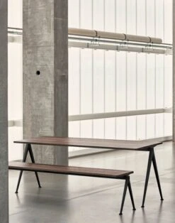 HAY Pyramid Table 01, Black - Smoked Oak -Finnishdesignshop Pyramid catalogue 09