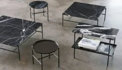 HAY Rebar Coffee Table, 80 X 83 Cm, Black - Black Marble -Finnishdesignshop Rebar Family 02 1