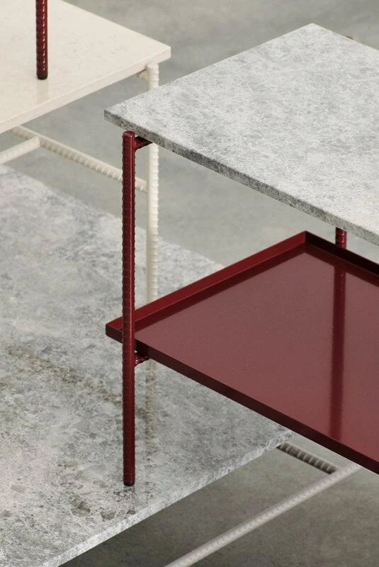 HAY Rebar Side Table, 75 X 44 Cm, Alabaster - Beige Marble 4 HAY Rebar Side Table, 75 X 44 Cm, Alabaster - Beige Marble - Image 2