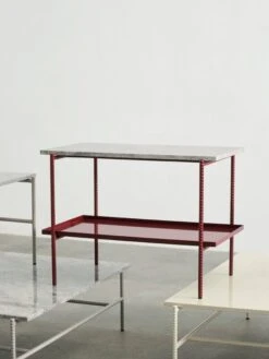 HAY Rebar Side Table, 75 X 44 Cm, Alabaster - Beige Marble 11 HAY Rebar Side Table, 75 X 44 Cm, Alabaster - Beige Marble -Finnishdesignshop Rebar Coffee Table family detail 05