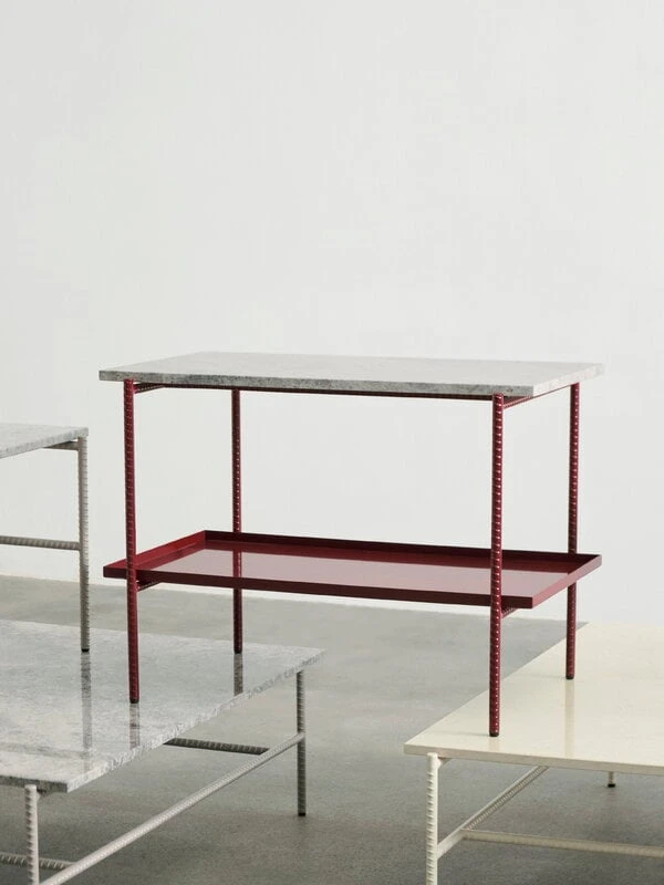 HAY Rebar Side Table, 75 X 44 Cm, Alabaster - Beige Marble 6 HAY Rebar Side Table, 75 X 44 Cm, Alabaster - Beige Marble - Image 4