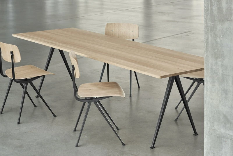 HAY Pyramid Table 02, Black - Matt Lacquered Oak 4 HAY Pyramid Table 02, Black - Matt Lacquered Oak - Image 2