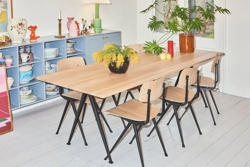 HAY Pyramid Table 02, Beige - Matt Lacquered Oak 4 HAY Pyramid Table 02, Beige - Matt Lacquered Oak - Image 2