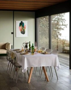 HAY Revolt Chair, Beige - Rice 11 HAY Revolt Chair, Beige - Rice -Finnishdesignshop Revolt rice seat and back beige steel base Tint Glass light yellow with white rim Flare pink