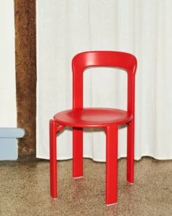 HAY Rey Chair, Scarlet Red -Finnishdesignshop Rey Chair scarlet red wb lacquer beech