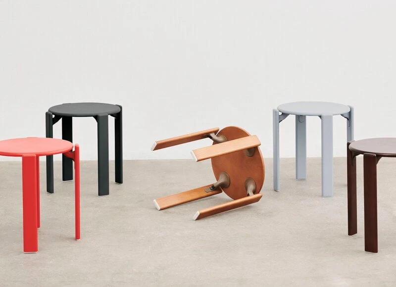 HAY Rey Stool, Slate Blue 6 HAY Rey Stool, Slate Blue - Image 4