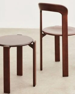 HAY Rey Chair, Umber Brown -Finnishdesignshop Rey Stool umber brown wb lacquer beech Rey Chair umber brown wb lacquer beech