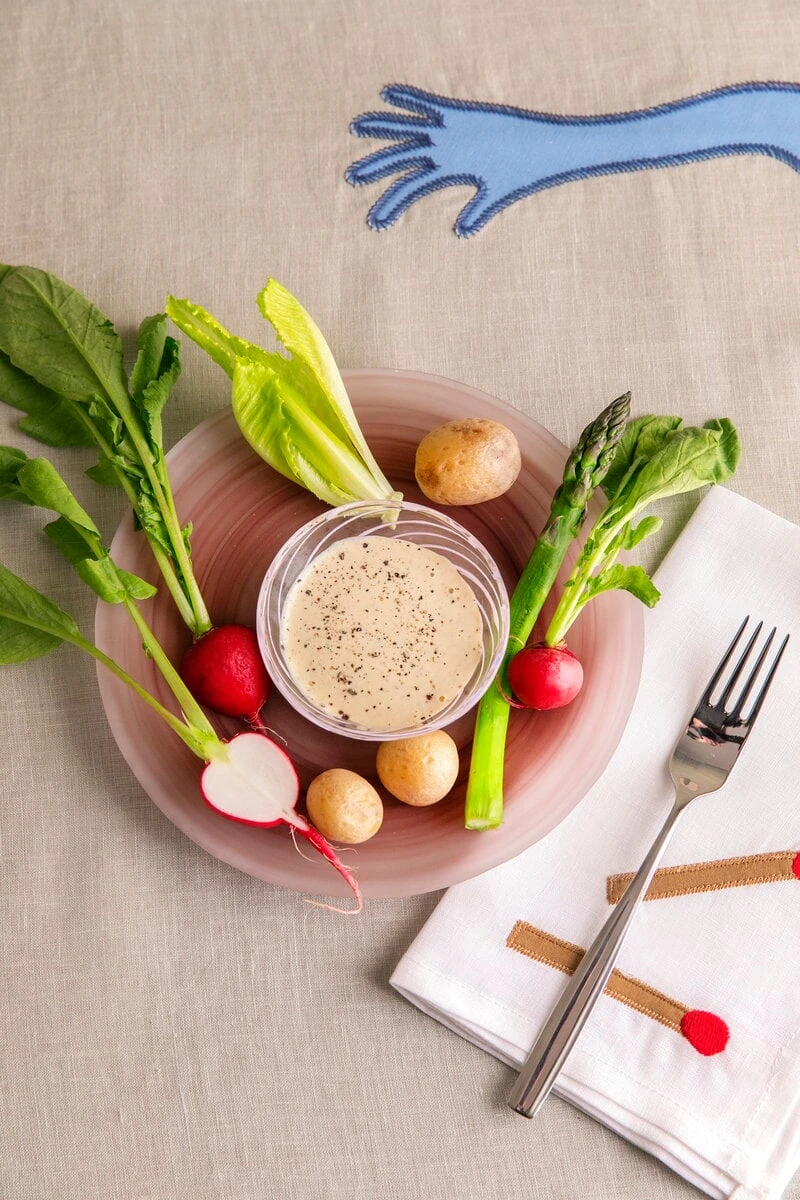 HAY Sobremesa Napkin, 4 Pcs, White 6 HAY Sobremesa Napkin, 4 Pcs, White - Image 4