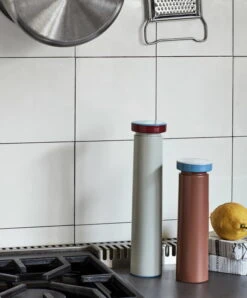 HAY Salt & Pepper Mill, L, Light Grey -Finnishdesignshop Salt and Pepper L light grey Salt and Pepper M terracotta
